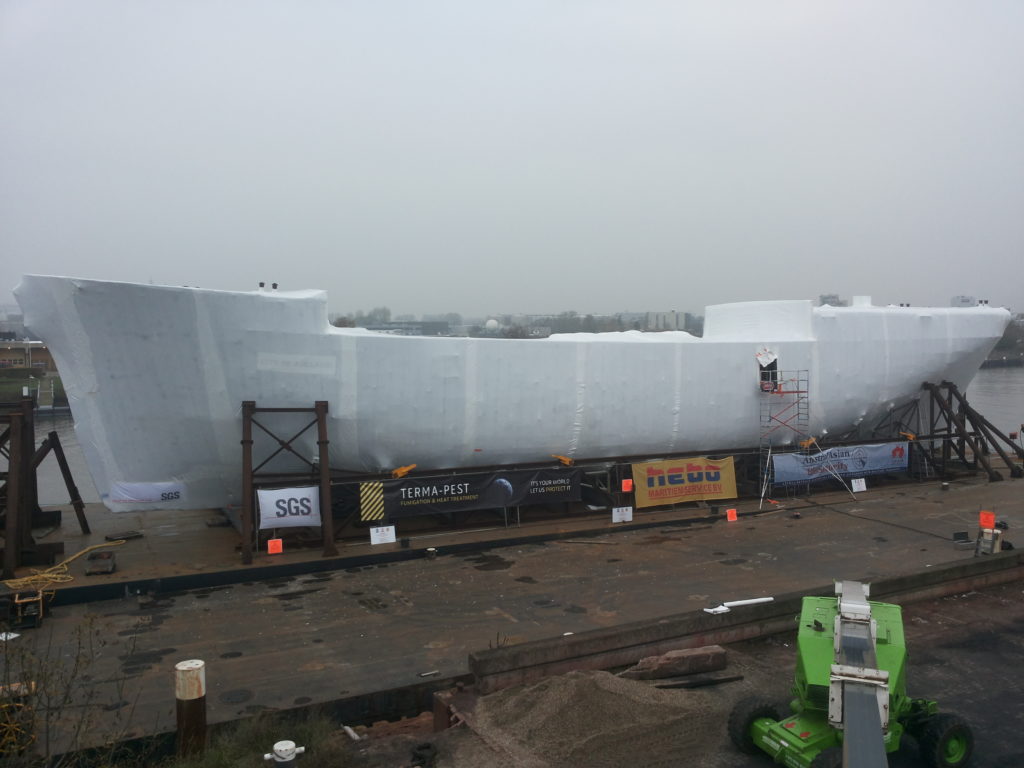 Shipyard shrink wrap